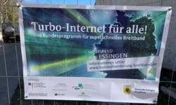 Banner "Turbo-Internet für alle!"